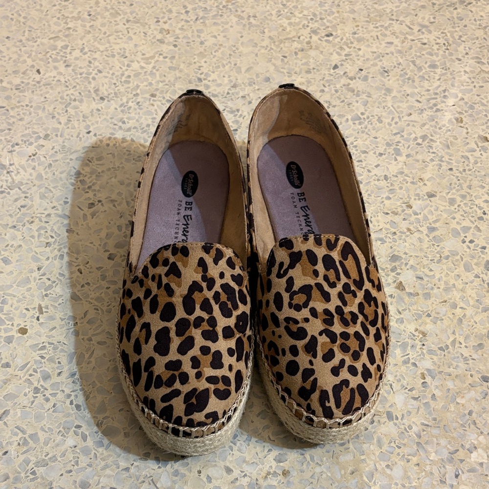 Dr. Scholl's Brown Leopard Espadrilles